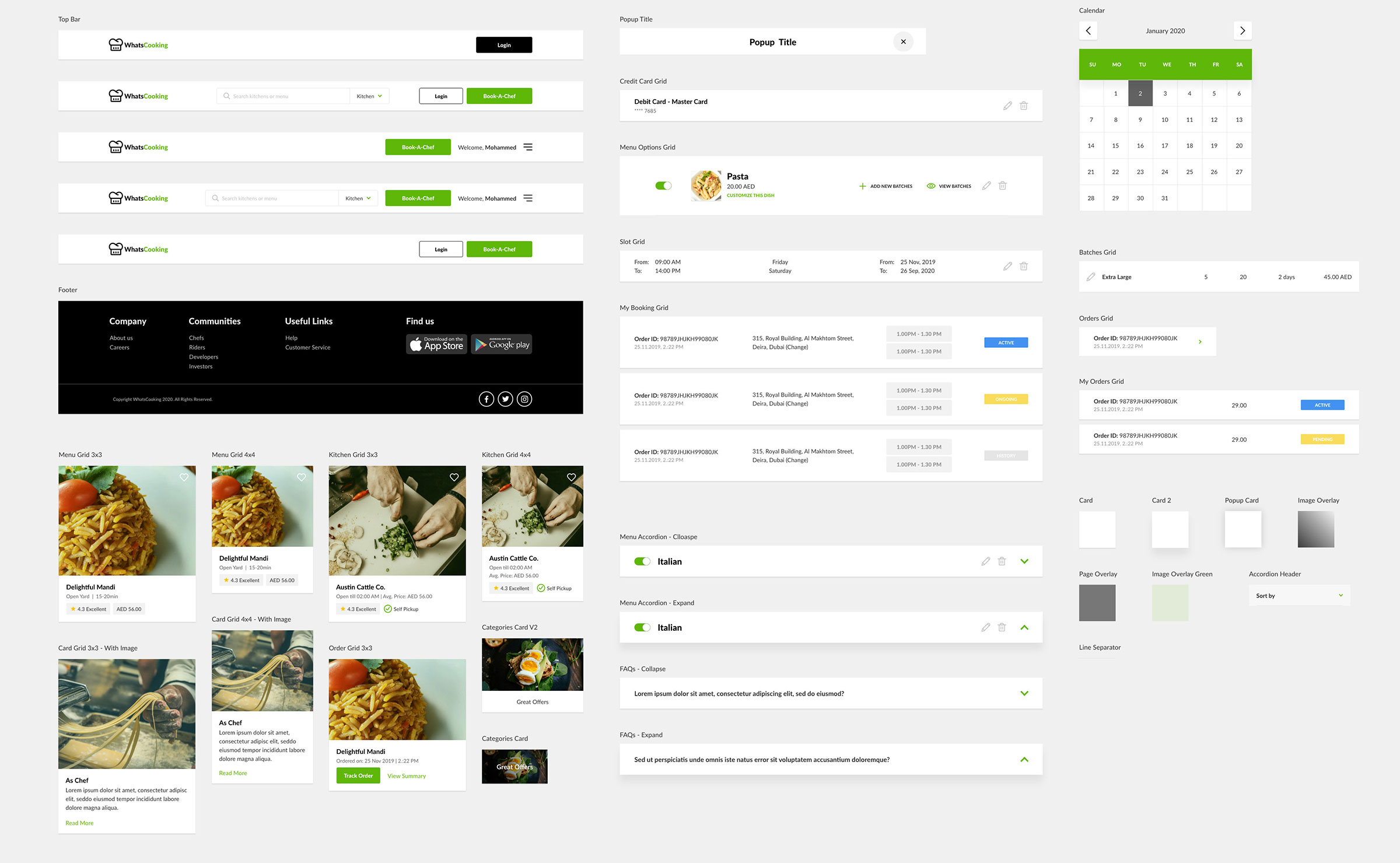 whatscooking Design System